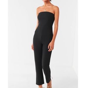 Urban outfitter black strapless jumpsuit